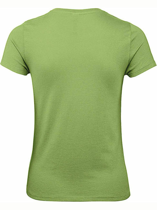 B&C E150 Women's Short Sleeve Promotional T-Shirt Pistacho