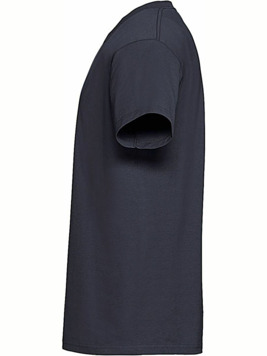 Fruit of the Loom Ringspun Premium T Ανδρικό Διαφημιστικό T-shirt Κοντομάνικο Deep Navy