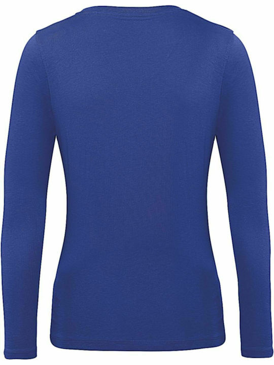 B&C Inspire LSL T Women's Long Sleeve Promotional Blouse Cobalt Blue