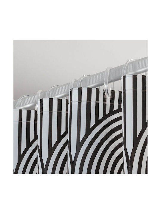 Sealskin Brave Κουρτίνα Μπάνιου 180x200 cm Black