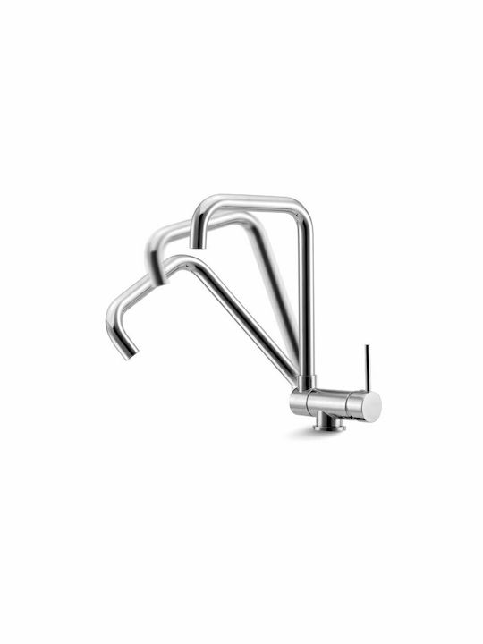 Karag U-Shaped Kitchen Faucet Counter Inox Silver