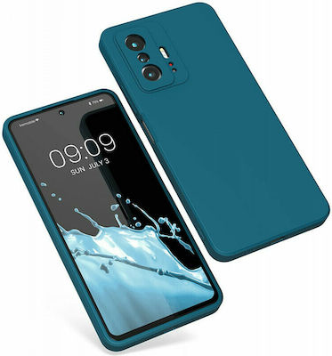 KWmobile Rubberized Umschlag Rückseite Silikon Caribbean Blue (Xiaomi 11T / 11T Pro) 56573.224