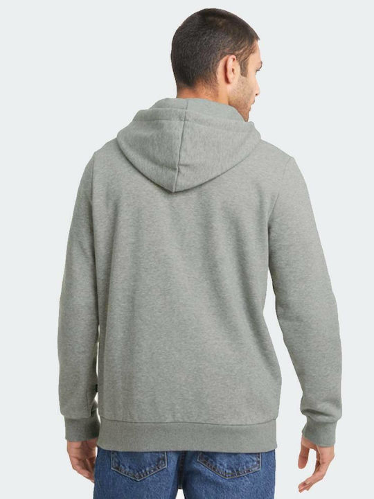 Puma Essentials Men's Sweatshirt Jacket with Hood and Pockets Gray