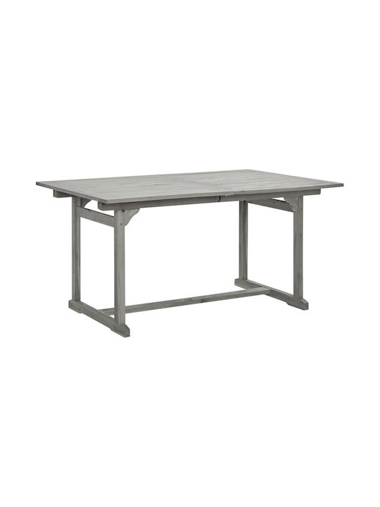Tisch Ausziehbar Gray 150x100x75cm