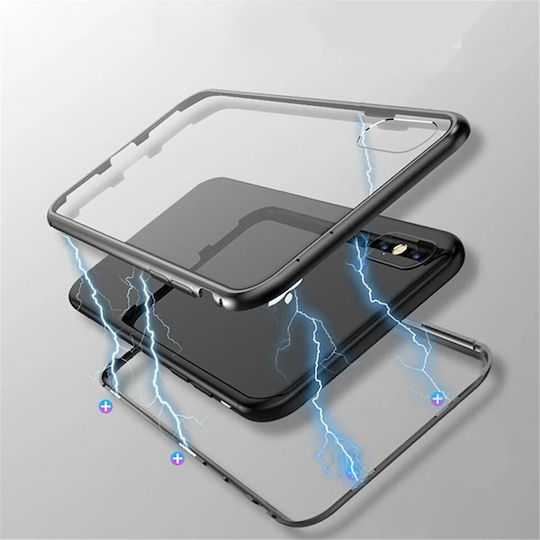 Luphie 360 Full Cover Μεταλλικό Μαγνητικό Μαύρο (iPhone XR)