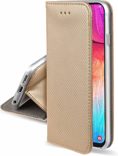 Smart Magnet Book Δερματίνης Χρυσό (Redmi Note 9T)