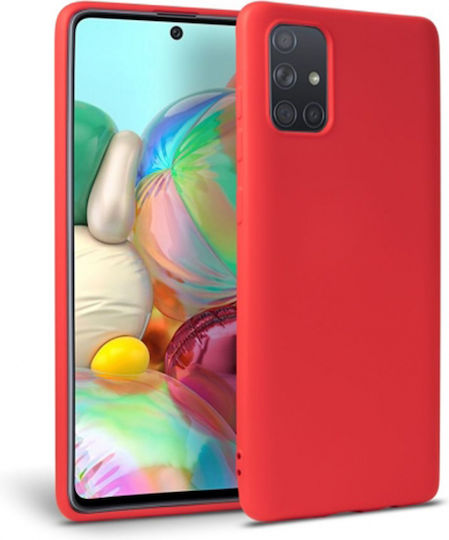 Sonique Liquid Back Cover Silicone Red (Galaxy A41) 46-61463