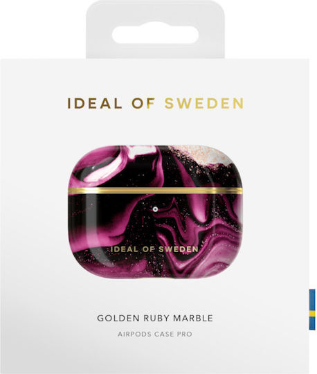 iDeal Of Sweden Printed Θήκη Πλαστική Golden Ruby Marble για Apple AirPods Pro