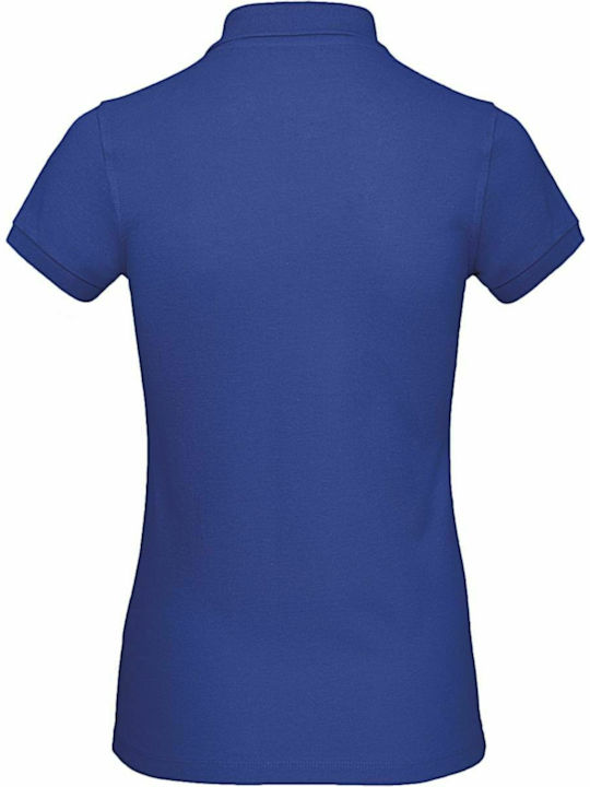 B&C Inspire Women's Short Sleeve Promotional Blouse Cobalt Blue