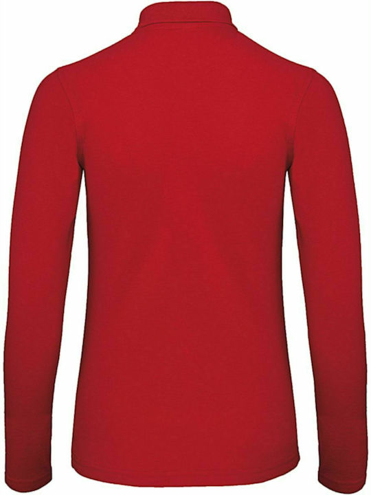 B&C ID.001 Women's Long Sleeve Promotional Blouse Red PWI13-004