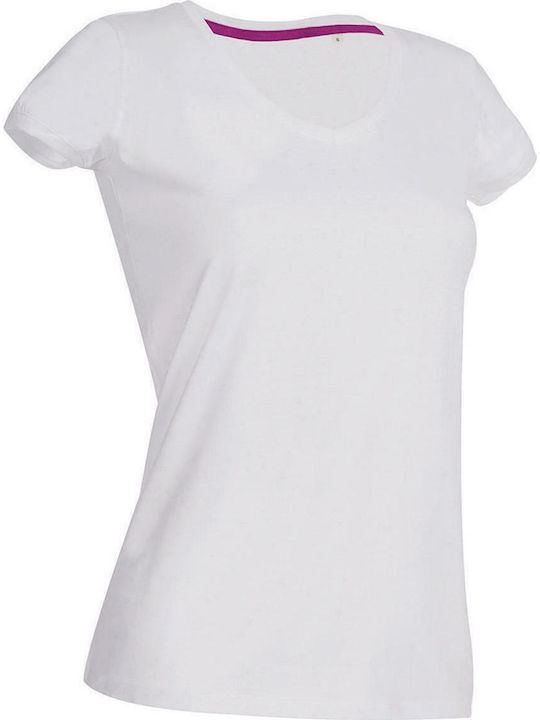 Stedman Megan Women's Short Sleeve Promotional T-Shirt White ST9130-WHI