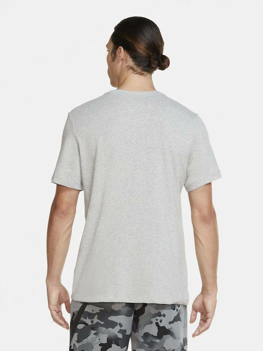 Nike Swoosh Men's Athletic T-shirt Short Sleeve Dri-Fit Gray