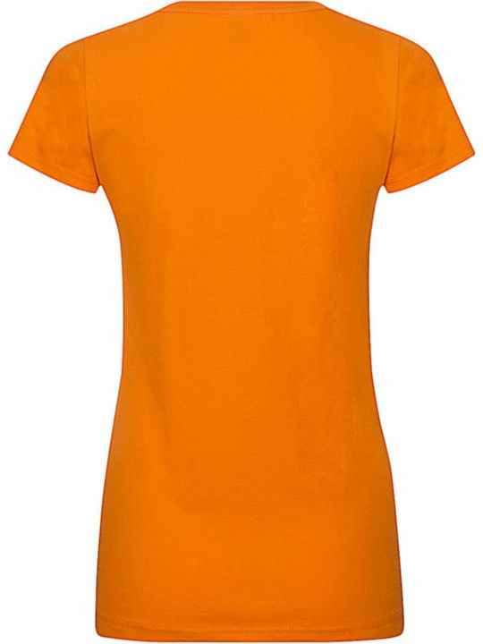 Fruit of the Loom Sofspun T Werbe-T-Shirt in Orange Farbe