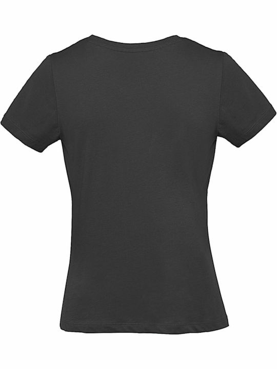 B&C Inspire Plus T Women's Short Sleeve Promotional T-Shirt Black TW049-002