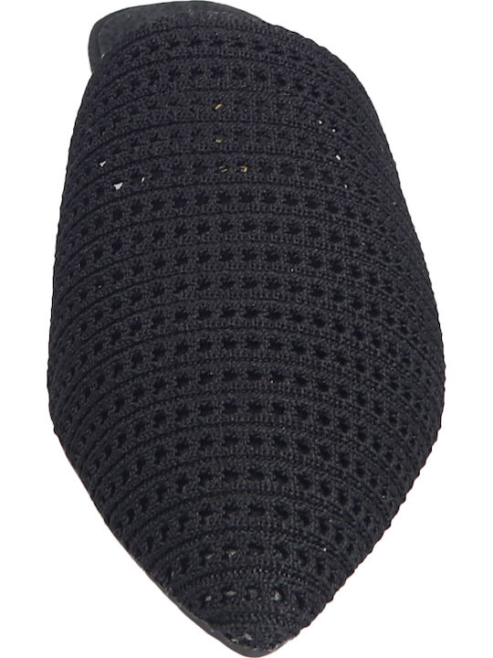 Flach Mules in Schwarz Farbe