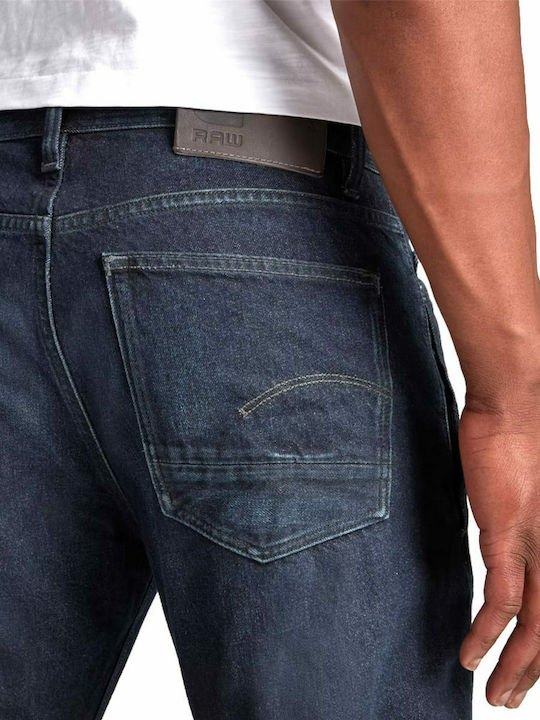 A Staq Ανδρικό Παντελόνι Τζιν με Slim Straight Εφαρμογή Μπλε