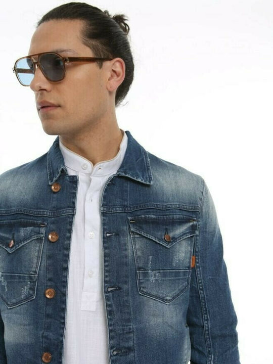 Tresor Men's Denim Jacket Blue