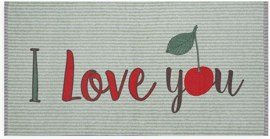 Nef-Nef Homeware Cherry Love Χαλάκι Κουζίνας Διάδρομος 70x140cm 030747 Grey / Green Nef-Nef Homeware Cherry Love Χαλάκι Κουζίνας Διάδρομος 70x140cm 030747 Grey / Green