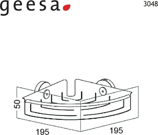 TIGER Επιτοίχια Σπογγοθήκη 3048-100 Chrome