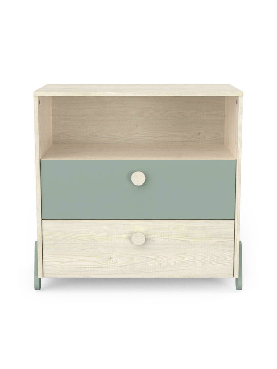 Kids Chest of Drawer Nilan with 2 Drawer 73x39.7x73.9εκ.