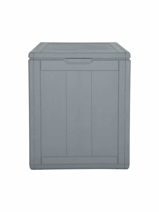 vidaXL Outdoor Storage Box 90lt Gray L43xW44xH51cm