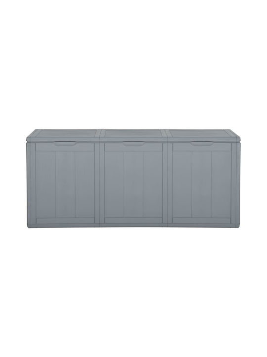 vidaXL Polypropylene Outdoor Storage Box 270lt Γκρι 118.5x44.5x51cm