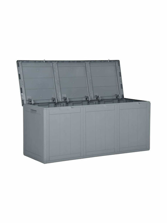 vidaXL Outdoor Storage Box 270lt Gray L118.5xW44.5xH51cm
