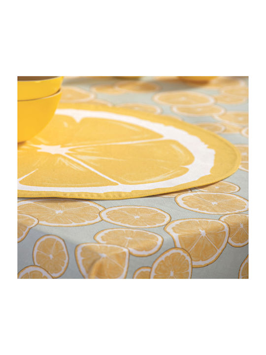 Nef-Nef Tischtuch Orange Juice Grey / Yellow 140x240cm 030156