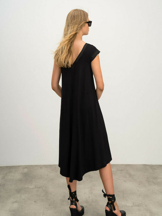 Vamp Summer Midi Dress Black