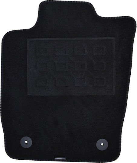 Set of Front and Rear Mats 4pcs for Audi A1 2010 Black