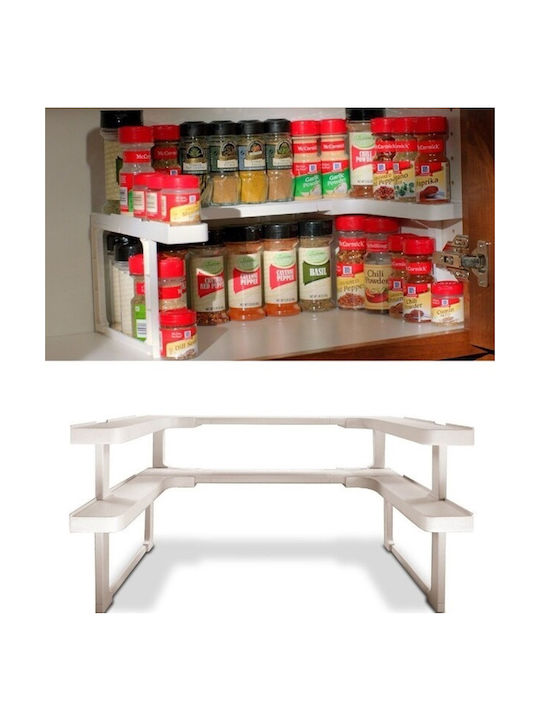 Verk Group Spicy Shelf Органайзери за подправки Пластмасови Бели
