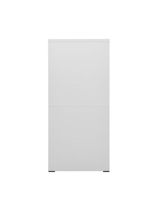 Чекмеджета Офис Метална с заключващ механизъм и 4 чекмеджета Light Grey 46x62x133см