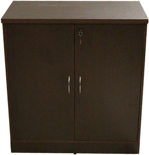 Ξύλινο Ντουλάπι Γραφείου με Κλειδαριά Wenge 80x41x80cm Ξύλινο Ντουλάπι Γραφείου με Κλειδαριά Wenge 80x41x80cm