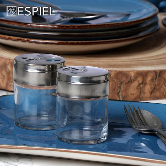 Espiel Solniță și piperniță Basic 6,8x5,4cm Set Sare și Piper Sticlă 2buc