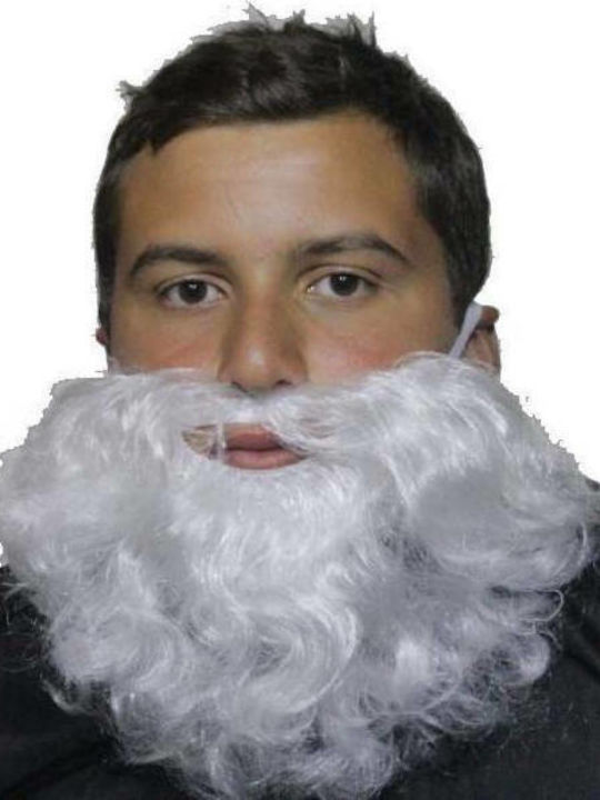 Christmas Beards Santa Claus White with Pattern Santa Claus