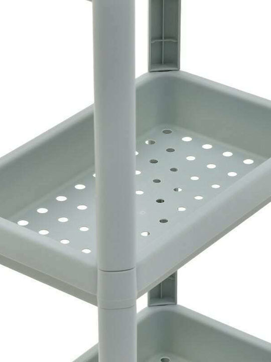 Click Kitchen Rack Plastic 4 Tiers Beige 36x23x100cm