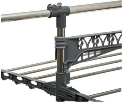 5Five Uscătoare De Rufe Pliabilă De Pardoseală Metalică Cu Roți Cu Lungimea Suportului De Uscare A Hainelor 24m