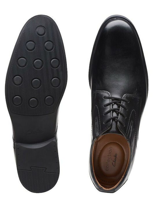 Whiddon Plain Men's Leather Dress Shoes Black