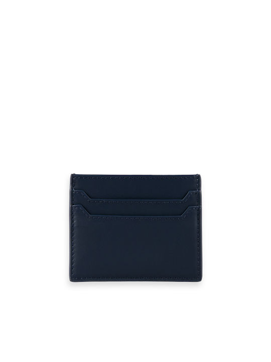 Scotch & Soda Small Leather Women's Wallet Cards Navy Blue