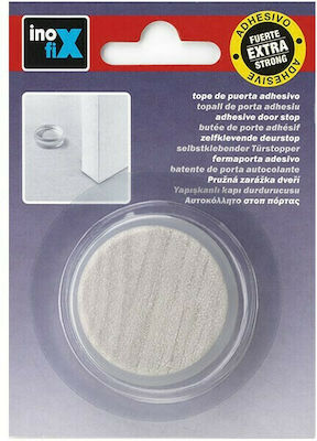 Door Stopper Adhesive Plastic Gray 1pcs