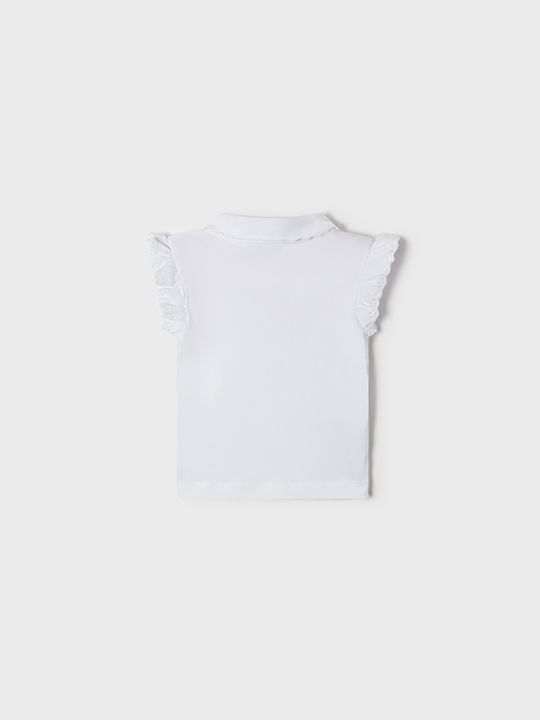 Mayoral Kids Polo Sleeveless White