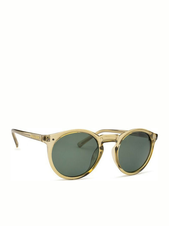 Meller Kubu Unisex Sunglasses with Horn-Rimmed Frame Sand Olive K-SANDOLI