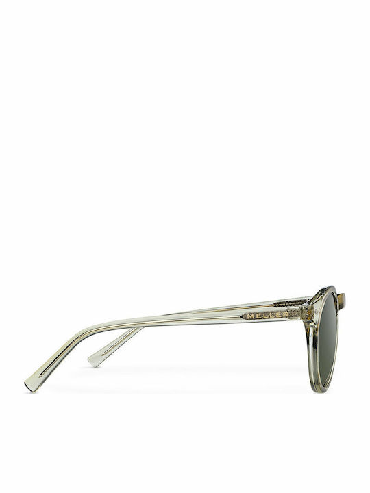 Meller Kubu Unisex Sunglasses with Horn-Rimmed Frame Sand Olive K-SANDOLI