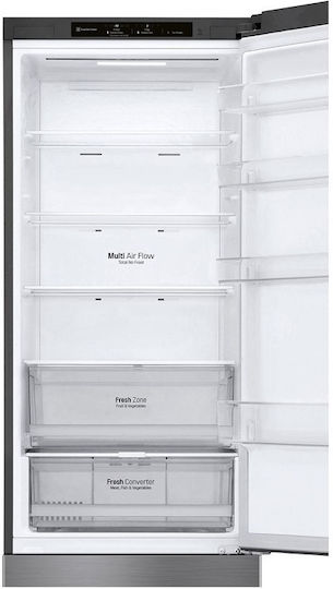 LG Kühl-Gefrierkombination 384Es Total NoFrost H203xB59.5xT67.5cm. Inox GBP62PZNBC