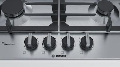 Bosch Εστία Υγραερίου Αυτόνομη Inox 52x58.2εκ.