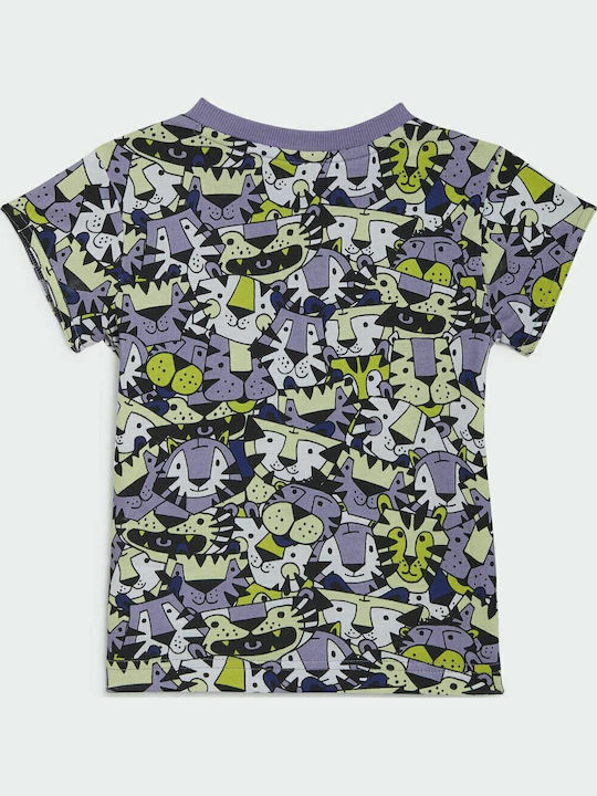 Kinder-Set mit Shorts Sommer 2Stück Lila x Marimekko