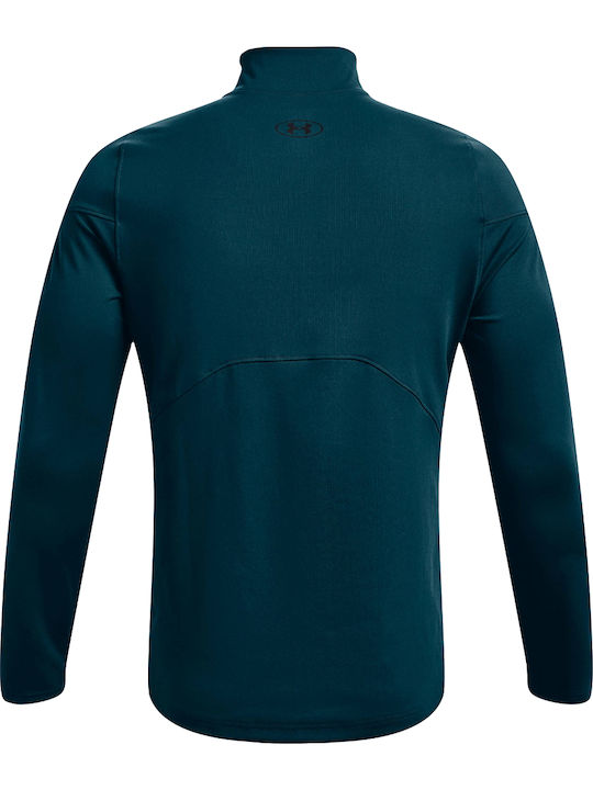 Under Armour ColdGear Rush Mock Ανδρική Ισοθερμική Μακρυμάνικη Μπλούζα Πράσινη