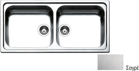 Apell Linear 8540 Ένθετος Inox Σαγρέ Μ100xΠ50cm Ασημί Apell Linear 8540 Ένθετος Inox Σαγρέ Μ100xΠ50cm Ασημί