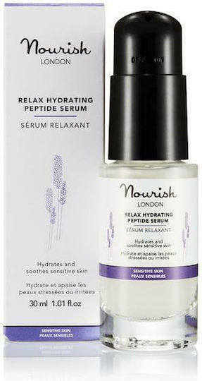 Nourish London Relax Hydrating Peptide Soothing & Moisturizing Serum Face with Peptides for Nourishment 30ml