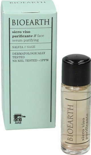 Bioearth Purifying Serum Προσώπου για Αποτοξίνωση & Ατέλειες 5ml